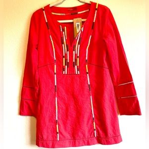 NWT Prana Lehela Tunic Cover Up Dress - Carmine Pink, medium